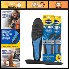 All-Day Comfort Work Insoles - Shock Absorption Arch Support for Boots, 1 Pair