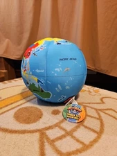 Adventure Planet Approx 8" Earth Globe Micro Bead Plush Educational With Tag