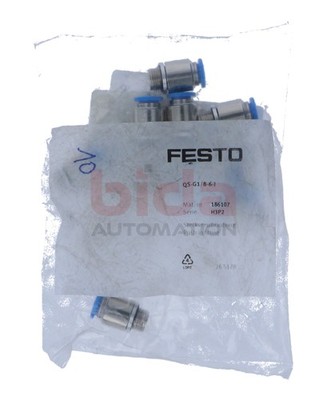 Festo QS-G1/8-6-I  (186107) Steckverschraubung QS / QS push-in fitting