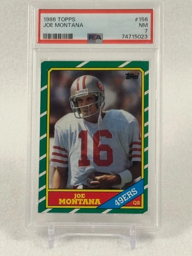 1986 Topps #156 Joe Montana - Graded PSA 7