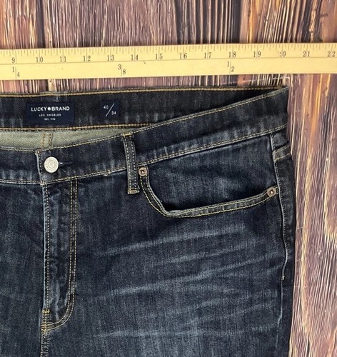 Jeans uomo Lucky Brand Dark 410 atletico slim scuro taglia 40x34 (misure 40x34) - Foto 6 di 13