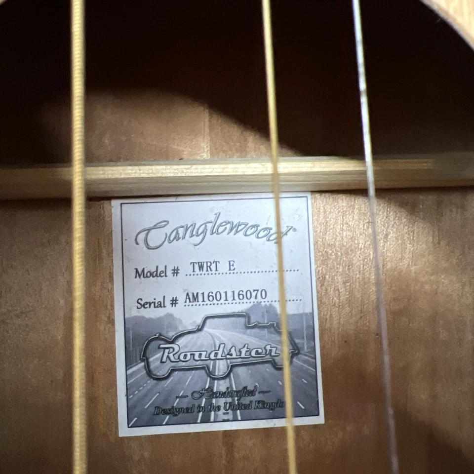 Tanglewood Roadster Series Solid Top TWRT E Travel Acoustic Guitar see photos  - image 2 of 4