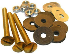 04-3673 Toilet Tank to Bowl Solid Brass Bolts 5/16-Inch X 3-Inch, Includes 3-Bol