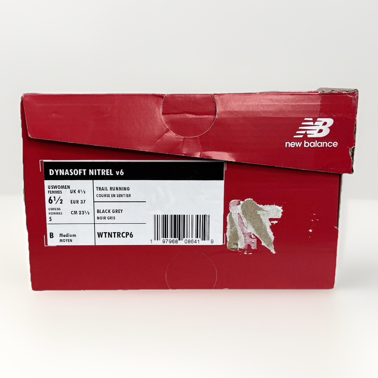 New Balance DynaSoft Nitrel v6 Women's 6.5 Trail Running Jog Shoes BLACK Gray thumbnail 7