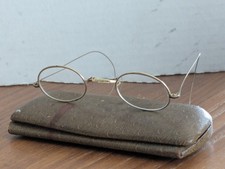 Antique Wire Frame Glasses With Case