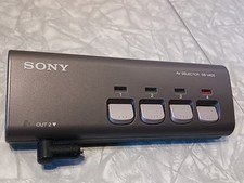 Sony SB-V40S AV Selector Audio S-Video 4 Way Splitter Switch, Gaming Switch