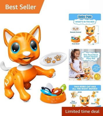 Robo Pets Cat Toy for Girls and Boys - Remote Control Robot Toy Interactive H...