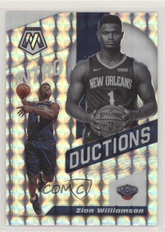 2019-20 Panini Mosaic Introductions Silver Mosaic Prizm Zion Williamson #5 0q5