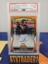 23 Bowman Chrome Javier Rivas Orange Wave Refractor Auto /25 CPA-JRS Pirates 