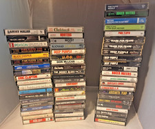 39 Vintage Cassette Tape Lot Pink Floyd Deep Purple GNR Aerosmith Van Halen