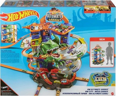 Hot Wheels Ultimate Garage mit T Rex Angriff  NEU & OVP