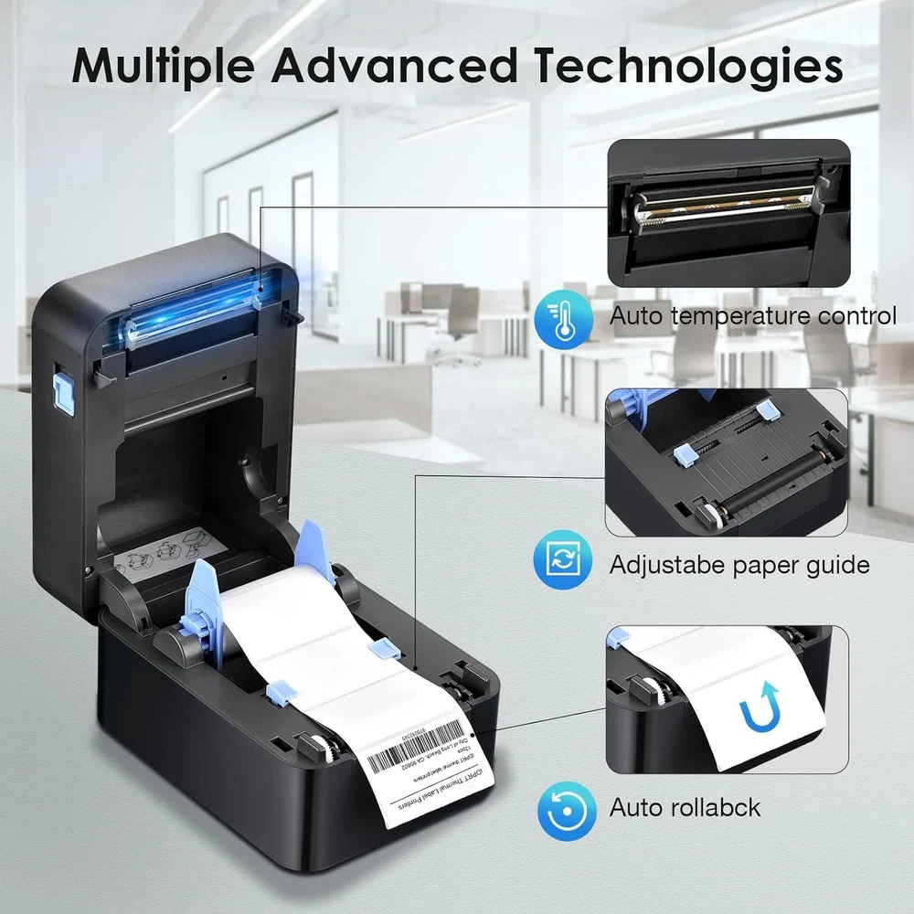 Bluetooth Thermal Label Maker for Barcodes with No Ink Needed