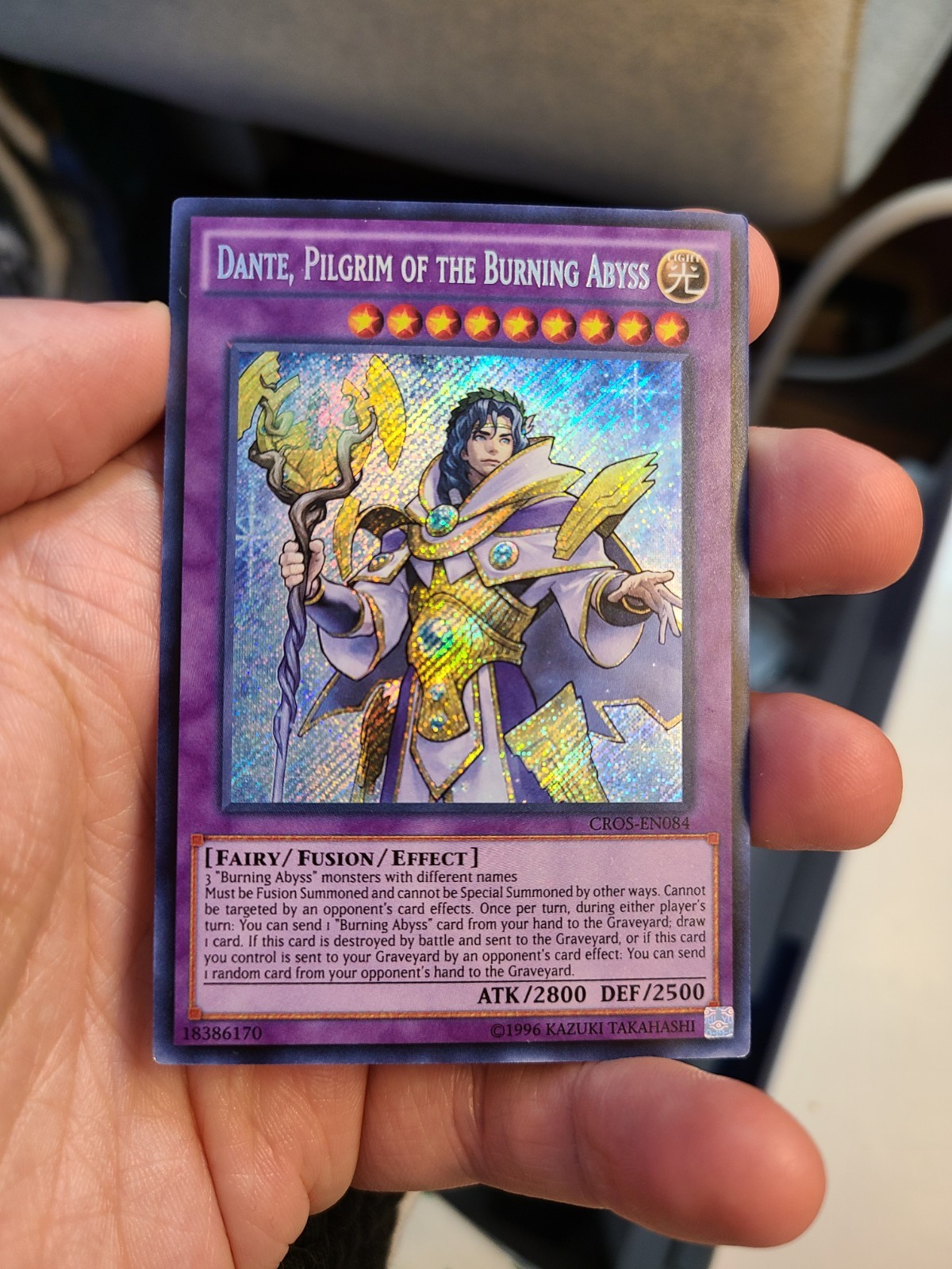 Yugioh Dante, Pilgrim of the Burning Abyss CROS-EN084 Secret Rare