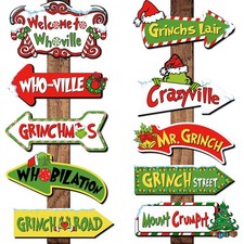 20Pcs Christmas Decoration Greenchmas Yard Sign Greenchmas Outdoor Christmas ...