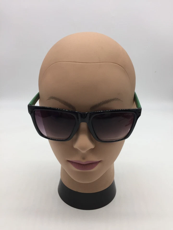 Gafas de sol Gucci de diseño con montura negra 61-14-145 lentes moradas Foto 2 de 4