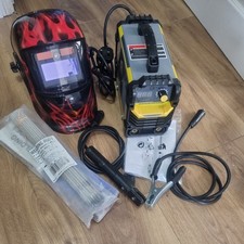 DEKO 220V MMA Welder with 181 2.5mm welding rods and Parkside digital helmet