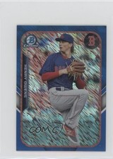 2015 Bowman The Farm's Finest Chrome Mini Shimmer Refractor Blue Henry Owens fm0