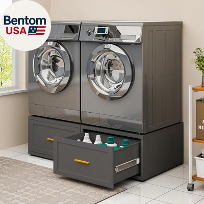 #ad 2 Pack Metal Washer and Dryer Pedestals 28quot; W Heavy Duty Washer Dryer Pedestal $459.13