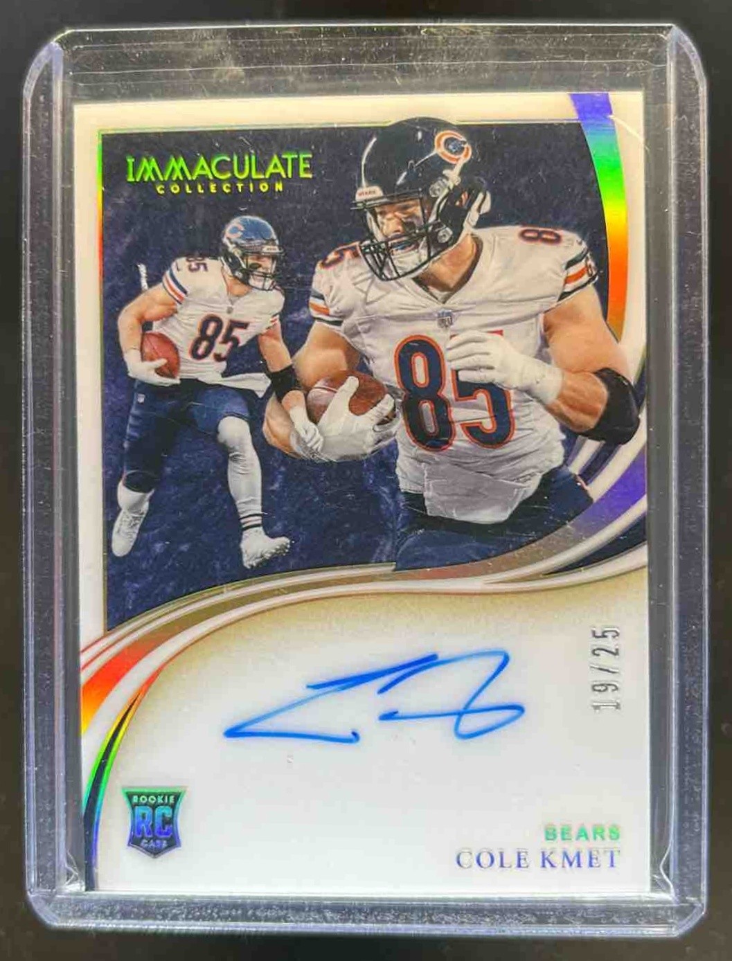 2020 Immaculate Cole Kmet Introductions RC Auto #19/25 Bears