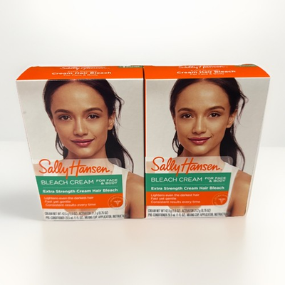 #ad 2 Sally Hansen Extra Strength Bleach Cream Complete Kit Face amp; Body NIB $55.99