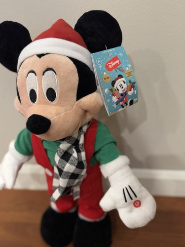 Christmas Holiday Disney 19 Zoll Musical Mickey Mouse Veranda Plüsch Greeter Neu mit Etikett - Bild 3 von 7