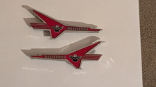 1956 Ford Fairlane Thunderbird V8 Fender Emblems Pair B6a-1622916228 1956 Ford Fairlane Thunderbird V8 Fender Emblems Pair B6a-1622916228