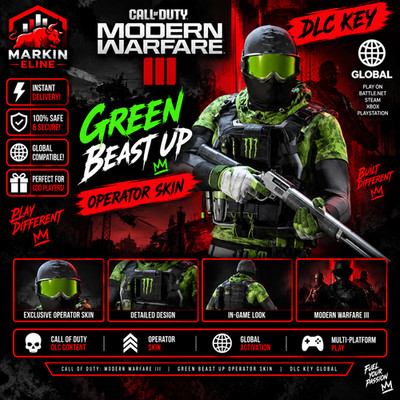 CALL OF DUTY: MODERN WARFARE III |  GREEN BEAST UP OPERATOR SKIN (DLC) GLOBAL  