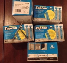 6 Boxes Tapcon 3/16" x 2-1/4" Phillips Head Concrete / Masonry Screw - 600Count