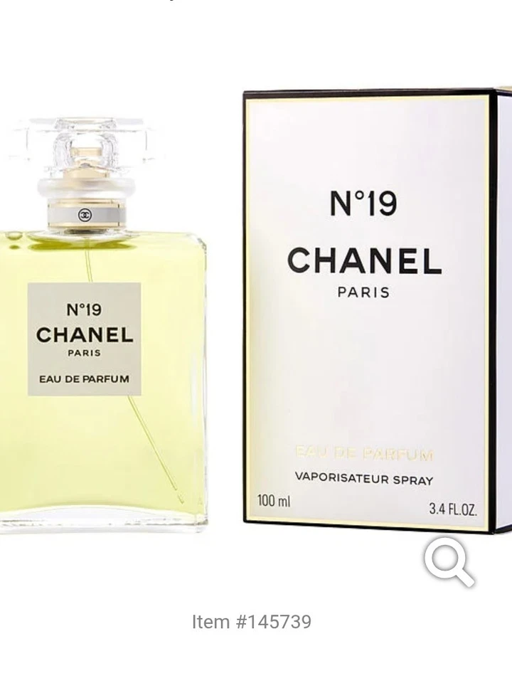 Chanel Nº 19 Eau De Parfum Spray 3.4 fl oz/100 ml RARO Leer Descripción Foto 3 de 3