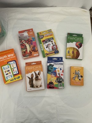 6 Boxes of flash cards for kids
