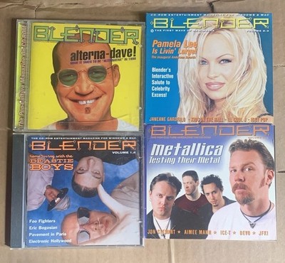 Blender Magazine CD-ROM PC/Mac Lot Of 4 Beastie Boys Foo Fighters Metallica