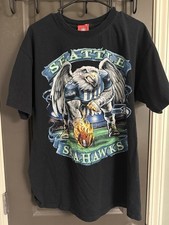 Seattle Seahawks Vintage Graphic T-shirt - Me...