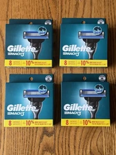 Gillette Mach3 Razor Blade Refills, 4 Boxes, 32 Cartridges