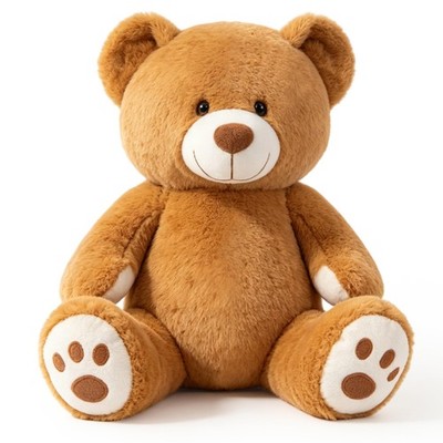 Teddy Bear Stuffed Animals, 15 inch Cute Stuffed Teddy Bear with Footprints, ...