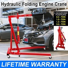 2 Ton Heavy Duty Hydraulic Folding Engine Motor Crane Stand Hoist Lift Jack UK