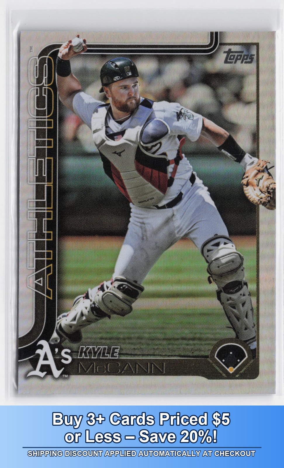 2025 Topps Kyle McCann #555 Rainbow Foil Athletics
