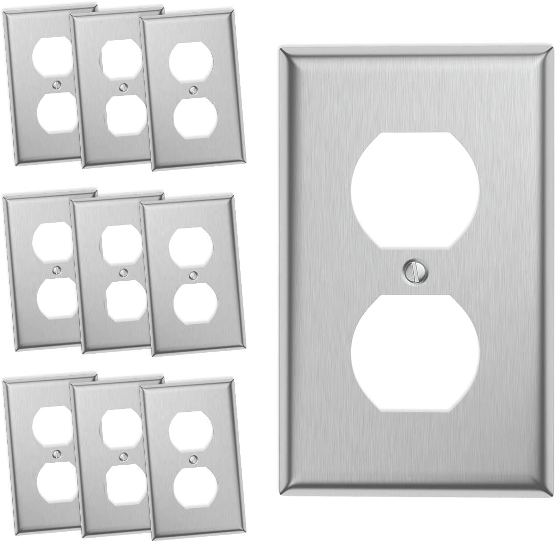Outlet Cover - Stainless Steel Decorator