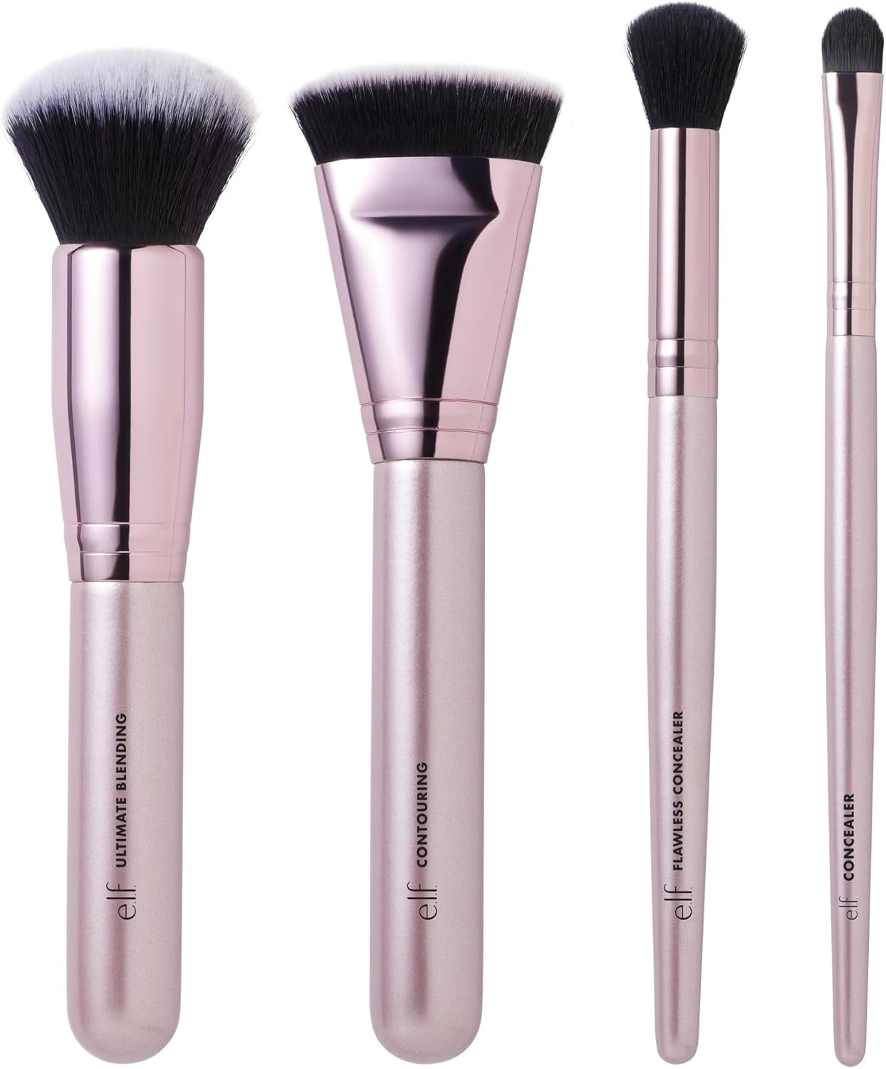 Set Pennelli Viso Seta Sintetica - Fondotinta e Correttore Impeccabili