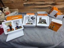 Lot of Dept 56 Halloween Snow Village Accessory Bundle LOT 12