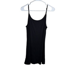 Victoria's Secret Slip Women's Large 90s y2k Black Mini Dress Pajama Sleep