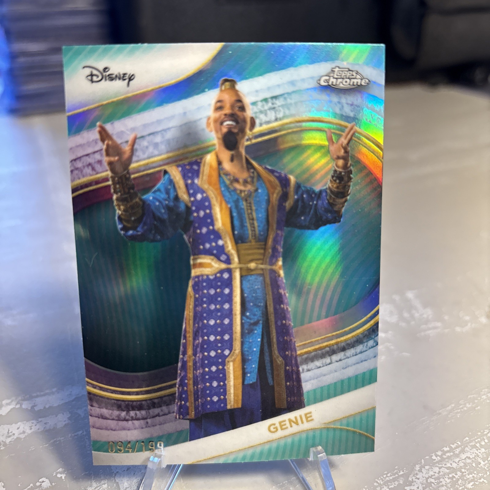 2025 Topps Chrome Disney Genie Aqua Refractor /199
