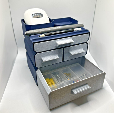 Home Office Schreibtisch Schublade Organizer - Modulare Aufbewahrungsbox, Mehrfarbige Optionen