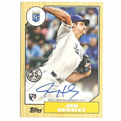 #ad 2022 Jon Heasley RC Auto 87 Throwback Topps 87BA JH Royals $0.99