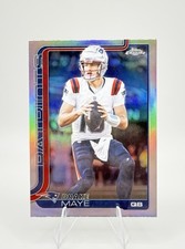 Drake Maye 2025 Topps Chrome Football Refractor #207 New England Patriots