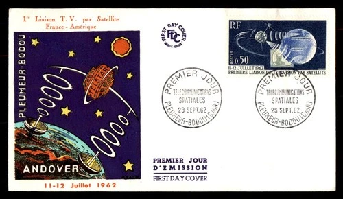 Mayfairstamps France FDC 1962 Satellite Earth Andover First Day Cover aax_14475