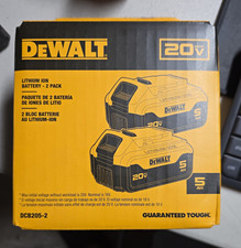 DEWALT DCB205-2 20V 5Ah Lithium-Ion Li-Ion Battery 2-Pack - Yellow