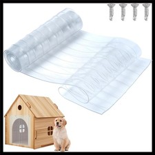 4.9 Feet x 7.8 Inch Dog House Plastic Door Flap Clear