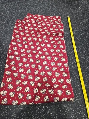 Lot of 1.75 Yards Patchwork Santa Cotton Christmas Fabric