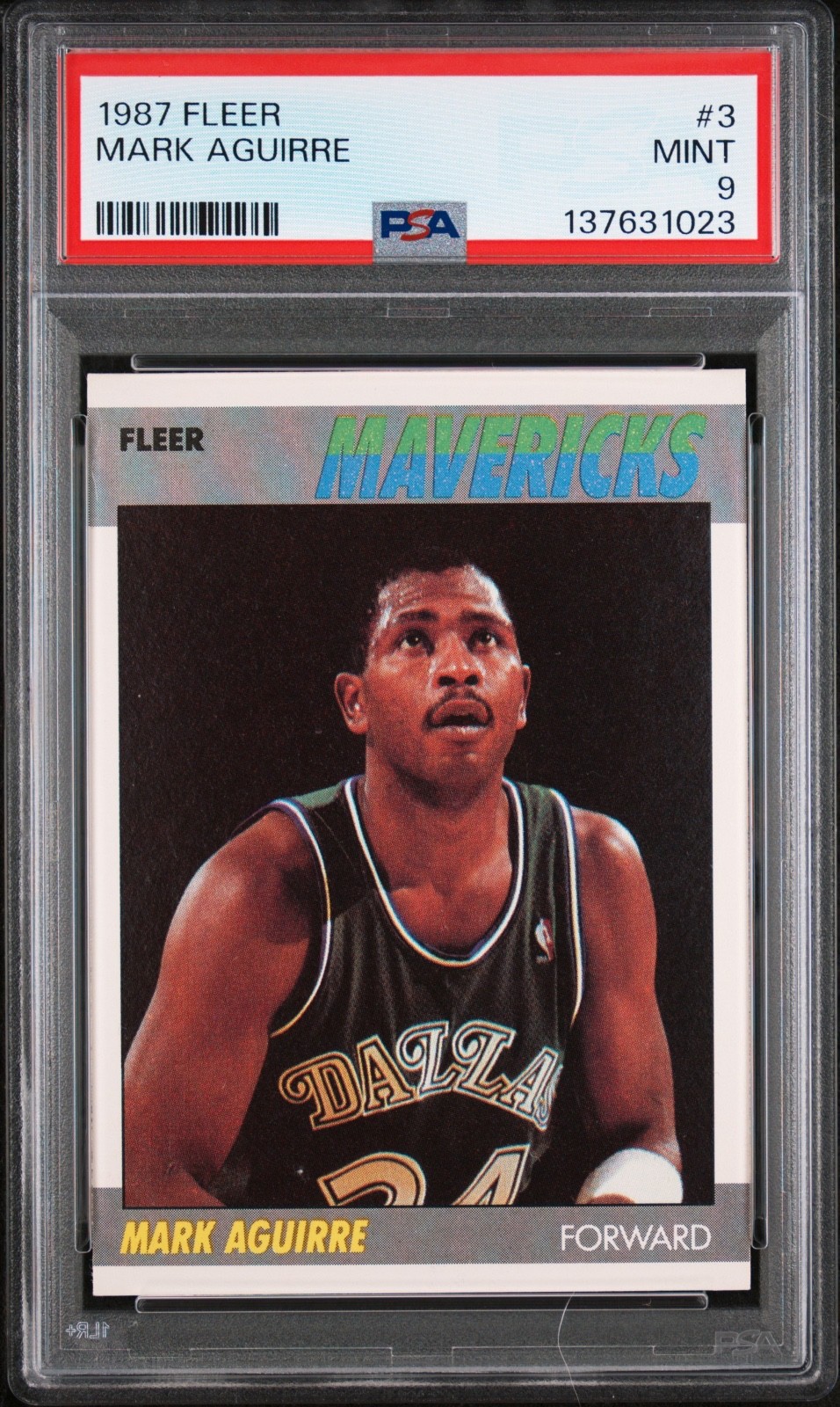 1987 FLEER #3 MARK AGUIRRE 🔥PSA 9🔥