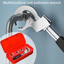 New Universal Adjustable Double Ended Wrench Plumbing Pipe Repair Tool With Box